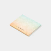 Persoonlijke Zachte Waterverf Achtergrond Post-it® Notes (Schuin)