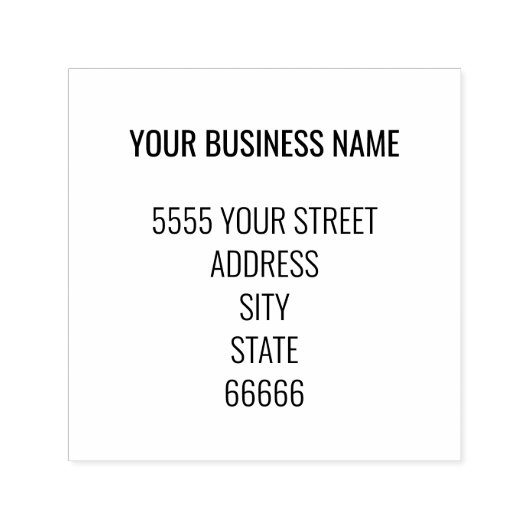 Persoonlijke Zakelijke Adres Naam Stempel (Design)