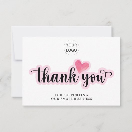 Persoonlijke zakelijke bedankjes bedankkaart (Voorkant)