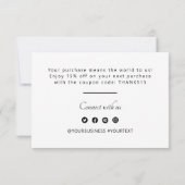 Persoonlijke zakelijke bedankjes bedankkaart (Achterkant)