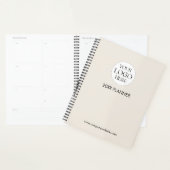 Persoonlijke Zakelijke Bedrijfslogo Sjabloon Beige Planner (Display)
