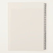 Persoonlijke Zakelijke Bedrijfslogo Sjabloon Beige Planner (Achterkant)