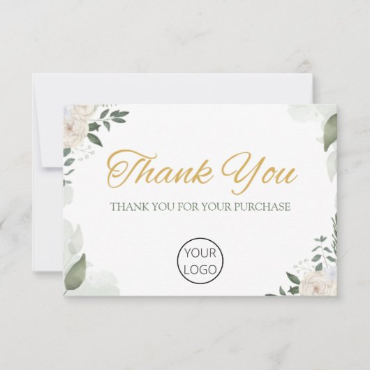 Persoonlijke zakelijke dank bedankkaart (Voorkant)