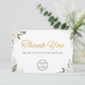 Persoonlijke zakelijke dank bedankkaart (Staand voorkant)