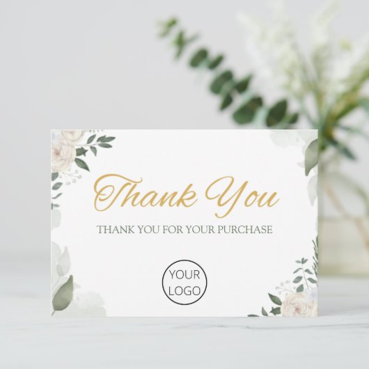 Persoonlijke zakelijke dank bedankkaart (Staand voorkant)