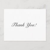 Persoonlijke zakelijke dank briefkaart (Voorkant)