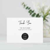 Persoonlijke zakelijke dank Logo Bedankkaart (Staand voorkant)