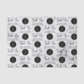 Persoonlijke zakelijke dank Logo Marmer Tissuepapier (Voorkant)