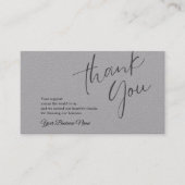 Persoonlijke zakelijke dank visitekaartje (Voorkant)