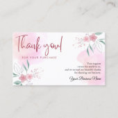 Persoonlijke zakelijke dank visitekaartje (Voorkant)