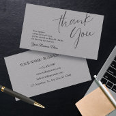 Persoonlijke zakelijke dank visitekaartje