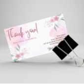 Persoonlijke zakelijke dank visitekaartje