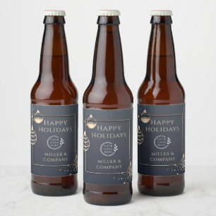 Persoonlijke Zakelijke Kerst Logo Bier Etiket