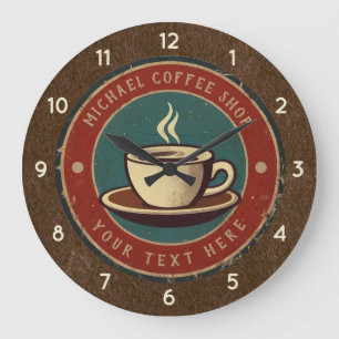 Persoonlijke zakelijke koffiezaak - koffiebar grote klok