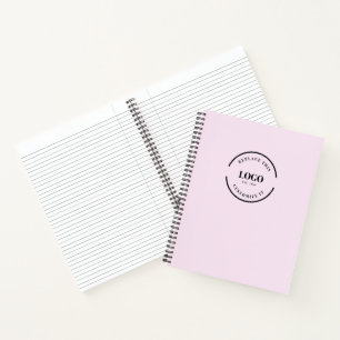 Persoonlijke zakelijke logo branding website roze notitieboek