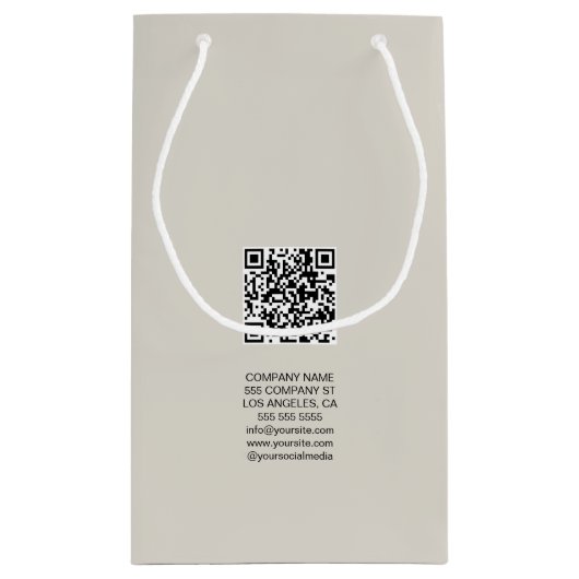 Persoonlijke Zakelijke Logo Promotie Klein Cadeauzakje (Achterkant)