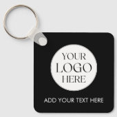 Persoonlijke Zakelijke Logo QR Code Moderne Werkne Sleutelhanger (Voorkant)