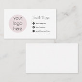 Persoonlijke zakelijke Logo sociale media Visitekaartje (Voorkant / Achterkant)