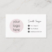 Persoonlijke zakelijke Logo sociale media Visitekaartje (Voorkant)