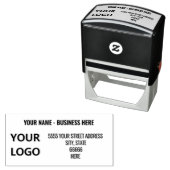 Persoonlijke Zakelijke Naam Logo Adres Stempel (In situ)