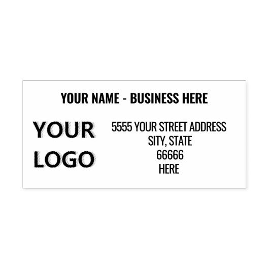 Persoonlijke Zakelijke Naam Logo Adres Stempel (Design)