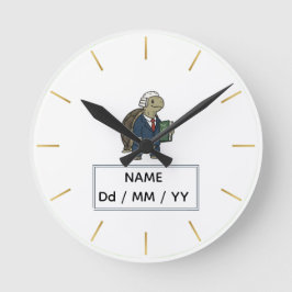 Persoonlijke Zakelijke Schildpad Horloge Ronde Klok