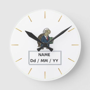 Persoonlijke Zakelijke Schildpad Horloge Ronde Klok