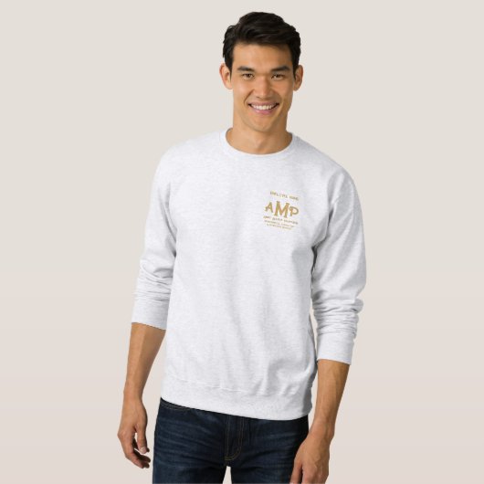 Persoonlijke Zakelijke Trui Met Gouden Monogram (Voorkant volledig)