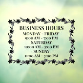 Persoonlijke Zakelijke Urendecoratie Bloemendeur Raamsticker (Vel 3)