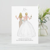 Persoonlijke Zal Je Mijn Bruidsmeisje Zijn Kaart (Staand voorkant)