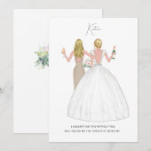 Persoonlijke Zal Je Mijn Bruidsmeisje Zijn Kaart (Voorkant / Achterkant)