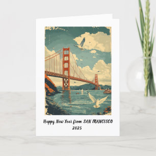 Persoonlijke Zalig Nieuwjaar San Francisco kaart