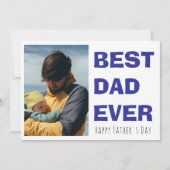 Persoonlijke Zalige Vaderdag kaart met foto (Voorkant)