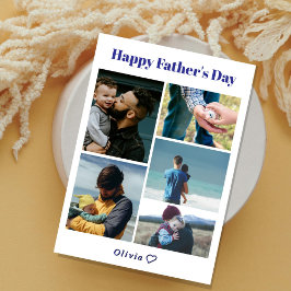 Persoonlijke Zalige Vaderdag kaart met foto