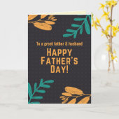 Persoonlijke Zalige Vaderdagkaart Kaart (Gele Bloem)