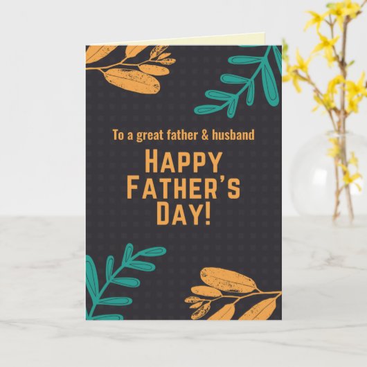 Persoonlijke Zalige Vaderdagkaart Kaart (Gele Bloem)