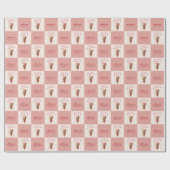 Persoonlijke "Ze is ingepakt" Bruidsdouche Cadeaupapier (Vlak)