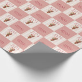 Persoonlijke Ze Is Opgeschept Bruidsdouche Cadeaupapier (Hoek)