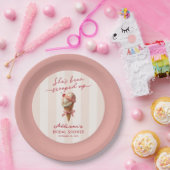 Persoonlijke 'Ze Is Opgeschept' Bruidsfeest Papieren Bordje (Feest)