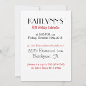 Persoonlijke Zebra drukgymnastiek in rood Kaart (Achterkant)