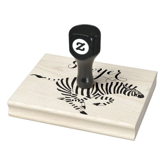 Persoonlijke Zebra Rubberstempel (Stempel)