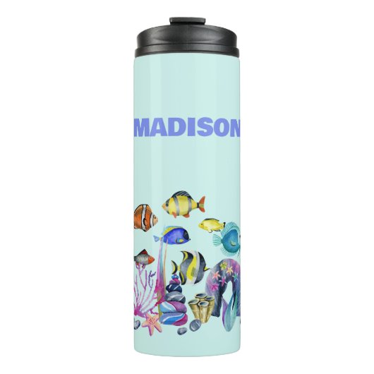 Persoonlijke Zee Life Scene Thermosbeker (Voorkant)