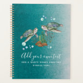 Persoonlijke ZEE SCHILDPADEN Planner (Voorkant)