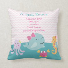 Persoonlijke Zee Sweeties Baby Pillow Keepomwille