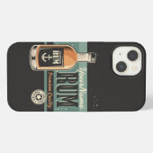 Persoonlijke Zeeman Rum Likeur Fles Retro Bord  iPhone Hoesje (Achterkant horizontaal)