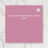 Persoonlijke ZEEMEERMIN Bedankjes Labels (Achterkant)