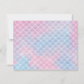 Persoonlijke zeemeermin briefkaart (Achterkant)