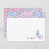 Persoonlijke zeemeermin briefkaart (Voorkant / Achterkant)