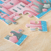 Persoonlijke Zeemeermin Kind Naam Puzzel (Zijkant)