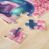 Persoonlijke Zeemeermin Kind Naam Puzzel  (Zijkant)